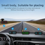 G9 Car HUD Head-up Display Car GPS Multi-function Speedometer Compass HD Head-up Display 360° Rotating Suction Fit All Vehicle