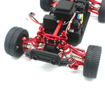 Upgrated Metal Spare Parts Front and Rear Awing Arm Steering Cup Rear Wheel Seat Set for 1/14 MJX 14209 14210 RC Car Vehicle Models