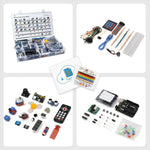 LinkMejor Upgrade Super Kit UNOs R3 Starter Learning Kit with RC522 LinkMejor Module LCD1602 DHT11 RTC Breadboard Servo Stepper Motor