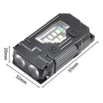 Portable LED+COB Mini LED Keychain Light USB Rechargeable with Multifunctional COB Work Lamp Long Battery for Outdoor Camping Emergency Lamp Mini Flashlight