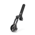 LinkMejor Extendable Bike Computer Mount Aluminum Alloy Out-Front Holder For Garmin Bryton Wahoo Headlight