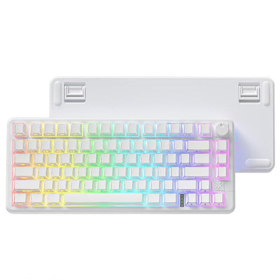 LinkMejor FC75PRO Tri-mode Mechanical Keyboard 80-Keys Gasket Mount RGB Backlit Low Latency HiFi Sound Wireless Gaming Keyboards