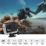 LinkMejor SJ8 PRO Action Camera Car DVR Anti-shake 1290P 4K Sports Camera WIFI Remote Control Waterproof Car DVR Camera