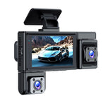 LinkMejor C8 Quad-Lens Dash Cam WIFI 1080P Full HD Night Vision Quad-Recording Car DVR IPS Screen Wide-Angle Motion Detection Driving Recorder
