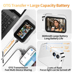 DC28S 12MP Flip Touch Screen Digital Camera 4K HD Video 180° Flip Selfie Screen 120° Wide Angle 16X Zoom 3600mAh Battery for Vlogging Selfie Photography Travel Student