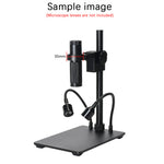 LinkMejor Aluminum Digital Microscope Stand Industrial Camera Monocular Lens Lift Repair Workbench Black