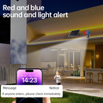 Wireless WIFI/4G Solar Security Camera 4MP Outdoor PTZ Night Vision Auto Tracking Solar Powered Waterproof Home Safety CCTV System
