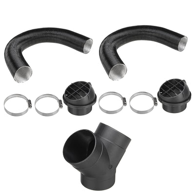 75mm Heater Pipe Duct Warm Air Outlet Y Branch Hose Clip Accessories For Parking Diesel Heater