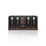 [GaN Tech] LinkMejor® BW-S34 550W 7 Ports USB PD Charger with Retractable Cable 5USB-C+2USB-A QC PD Fast Charging Desktop Charging Station for iPhone 17 16 16 Pro 15 14 13 Pro Max for MacBook Pro for Airpods for Apple Watch