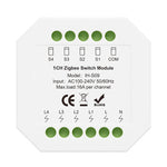 IH-S09 Tuya 1-4CH Zigbe Smart Switch Module 16A/Channel APP Remote Control Timer Schedule Countdown Functions Voice Control with Alexa Google Assistant