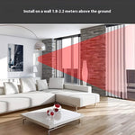 433MHz 1527 Wireless Infrared Detector Long-Range Motion Sensor 110° Wide Angle 8M Range Easy Installation Home Security