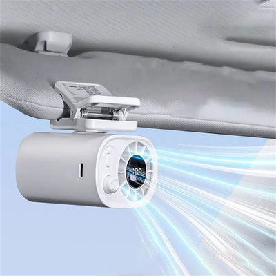 Cooling Clip-on Fan Umbrella High Speed Fan 360° Rotatable 100 Speed USB Rechargeable Multifunctional for Outdoor Car