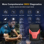 LinkMejor Z50 Wireless Bluetooth OBD2 Scanner Real-time Data Detection Automotive Testing Supports 9 Protocols OBD2 Vehicle Diagnostic Tools for Gasoline Cars Motorcycles