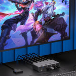 LinkMejor 8K KVM Switch 4 In 1 Out 8K/4K HD2.1 KVM Switch USB 3.0 High Speed Transmission KVM Switcher