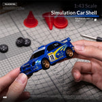 LinkMejor H1 H2 RTR 1/43 2.4G 4WD for Mazda Subaru Officially Licensed Drift RC Car with Gyro Full Proportional Remote Control Mini Race LED Light High-Speed Motor On-Road Racing Vehicle Model Boys Gifts Toys
