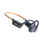 New Display Screen Bone Conduction Bluetooth 5.4 Earphone With 32GB Memory 360° Panoramic Sound High&Low Dual Diaphragm 3D Ultra-Sensory Display Screen IP68 Depth Wateproof and Sweatproof Earclips Sports Headphones