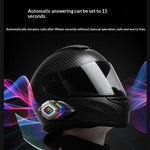 E01 RGB Helmet Headset Wireless bluetooth Earphone Stereo Bass Sound CVC DSP Dual Noise Cancelling Voice Assistant IPX6 Waterproof SOS Flashing Signal Motorcycle Helmet Headphones