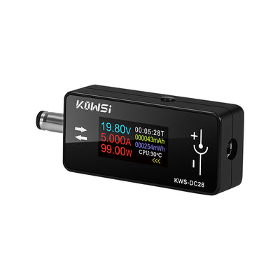 KWS-DC28 Current Voltage Tester 4-30V 12A Digital Ammeter 0.96-inch TFT Display High Precision Compatible with DC Devices