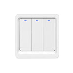 Homekit WiFi Smart Light Wall Key Switch for No Neutral Or With Neutral Line Remote Control Work with Apple HomeKit Siri Voice