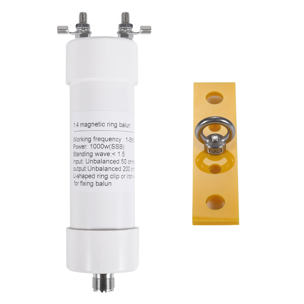 1000W High Power 1:4 Balun Winton Antenna Dedicated Unbalanced to Balanced 50 Ohm to 200 Ohm Shortwave