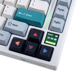Upgrade LinkMejor TK75 SOCD Mechanical Keyboard with 0.85-inch LCD Display Tri-mode ARGB LEDs Gasket Structure 8000mAh Battery 8K Polling ISO DE & US Layout Gaming Keyboard