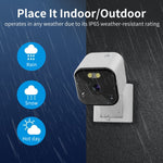4MP 2K Ultra HD Mini WiFi Camera Tuya Two-Way Audio Human Detect Color Night Vision Magnetic Mount Cloud Storage Remote Access Baby Monitor
