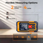 EU Direct CIGMAN CD-80T Laser Tape Measure 262 ft Range ±1/16 in Accuracy Compact Design USB-C Rechargeable Backlit LCD Display Six Measurement Modes IP54 Dustproof