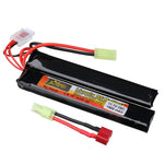 LinkMejor 11.1V 1500mAh 25C 3S LiPo Battery Tamiya Plug With T Plug Adapter Cable for RC Car