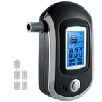 Mini Breath Alcohol Tester Portable Drunk Driving Detector Alcohol Tester with 5 Mouthpieces Professional Digital Breath Breathalyzer LCD Dispaly Driving Breath Alcohol Tester