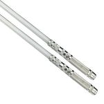 2-in-1 Metal Laser Sword with Hit Sound Seven Color Lights Rechargeable Perfect for Cosplay and Role-play