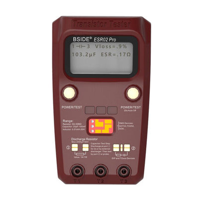 LinkMejor ESR02PRO Digital Transistor SMD Components Tester Diode Triode Capacitance Inductance Meter