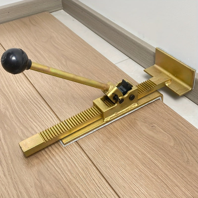 Heavy Duty Pull Bar Professional Flooring Tool Adjustable Handle 14 Inch Ratchet System for Laminate Hardwood Engineered Wood Installation High Strength Metal Construction