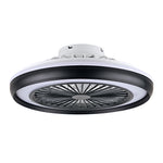 Elfeland Smart RGB LED Ceiling Fan Light 6 Fan Speeds 2H Intelligent Timing Quiet Operation Flush Design with Remote control for Home Office