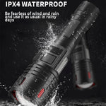 Super Bright Flashlight COB Side Light XHP70 30W LED USB-C with 26650 Battery 16000 Lumen Outdoor Emergency 6 Modes Zoomable Torch