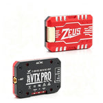 HGLRC Zeus VTX PRO 1.6W 5.8GHz 40CH FPV Transmitter with PIT/25/400/800/1600mW, IRC Tramp, Built-in Mic, MMCX, 7-36V, 5V 500mA Out, 20×20mm, 13g for Long-Range Racing Drone