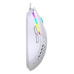 LinkMejor S500 Wired Gaming Mouse Hollow Design 6400DPI RGB Backlight 6-Keys Ergonomics PC Office Computer Gamer Mice
