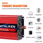 LinkMejor Pure Sine Wave Power Inverter 4500W Peak Pure Sine Wave 12V 24V to 110-220V 1500W Outdoor Camping Inverter Overload Protection