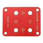 LinkMejor® FM Stereo Radio Kit 76-108Mhz Frequency 180mAh 32Ω Impedance YFM-1 DIY Electronic Parts