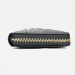 Ekphero Genuine Leather Crocodile Texture Wallet Unisex Long Business Handheld Bag Zipper Card Holder Fashion Cowhide Money Clip Purse
