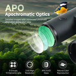 SvbonySA207PRO 8x42 ED APO Binoculars Flat Field Ultra Wide-angle Magnesiums Alloy Body BaK4 FBMC IPX7 for Bird Watching Camping