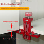 Cabinet Door Jig Dual-Hole Drill Guide for Hinge & Push Latch Installation Aluminum Alloy Hardware Woodworking Locator Tool