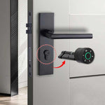 Smart Electronic Lock Cylinder Tuya App Fingerprint Password Unlock Upgrade for Mechanical Door Locks Security Home