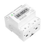 LinkMejor Din Rail Single Phase Electronic Energy Meter AC 220V 100A kWh Counter Consumption Analog Electricity Gague Wattmeter 50HZ