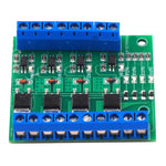 4-Channel MOS FET PLC Amplifier Board Driver Module PWM 3-20V to 3.7-27V DC 10A Optocoupler Isolation Module Accessories