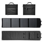 LinkMejor Foldable Portable 100W Solar Panel Fast Charging Power Charger for Outdoor Camping