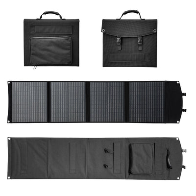 LinkMejor Foldable Portable 100W Solar Panel Fast Charging Power Charger for Outdoor Camping