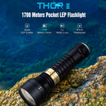 Lumintop 1700 Meters 18650 EDC LEP Flashlight Long Distance Thorwer Spotlight Strong LEP Searchlight IPX8 Waterproof Pocket Flashlight