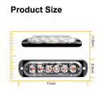 12-24V Universal 6 LED Side Marker Signal Flashing Light LED Car Warning Flashing Light Motorcycle Pickup