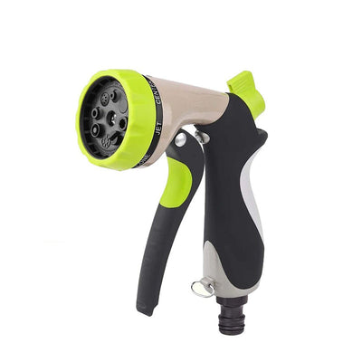 8 Function Garden Hose Spray Nozzle High Pressure Car Wash Watering Gun ABS TPR Zinc Alloy Multi Pattern Water Gun Adjustable Connector