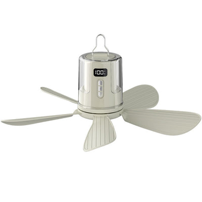 Tevorex 10800mAh Portable Ceiling Fan with Light, Rechargeable 3-in-1 LED Fan Lamp with RGB Lighting, 4 Speeds, Timer & Remote Control for Indoor & Camping